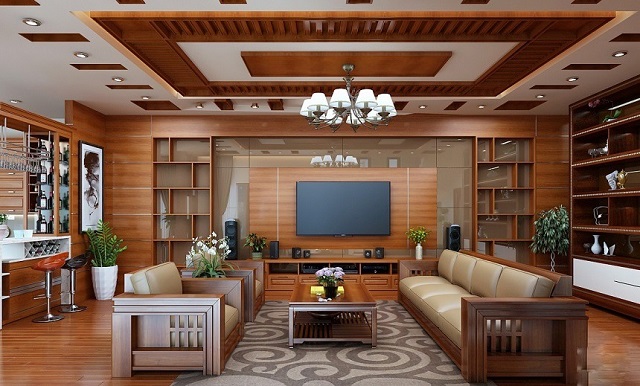Thiết kế nội thất chung cư đẹp nhờ gỗ tự nhiên
