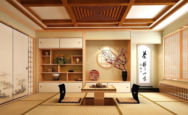 Thiết kế nội thất căn phòng theo phong cách Nhật Bản