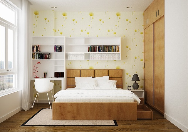 Mẫu nội thất phòng ngủ hiện đại, đơn giản mà đẹp, tiện nghi
