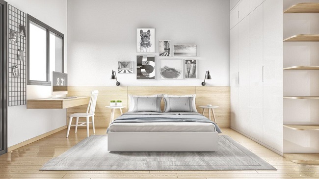 Mẫu thiết kế nội thất chung cư 3 phòng ngủ cho những người thích giản dị