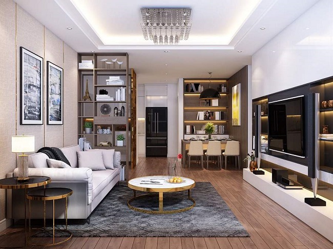 Mẫu thiết kế nội thất chung cư 3 phòng ngủ sang trọng theo phong cách Châu Âu 