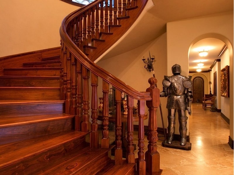 Cầu thang gỗ xoắn ốc như một tác phẩm nghệ thuật