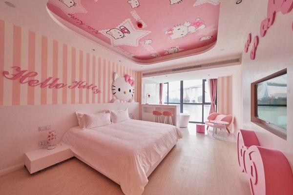 Phòng ngủ siêu đẹp từ màu hồng phấn