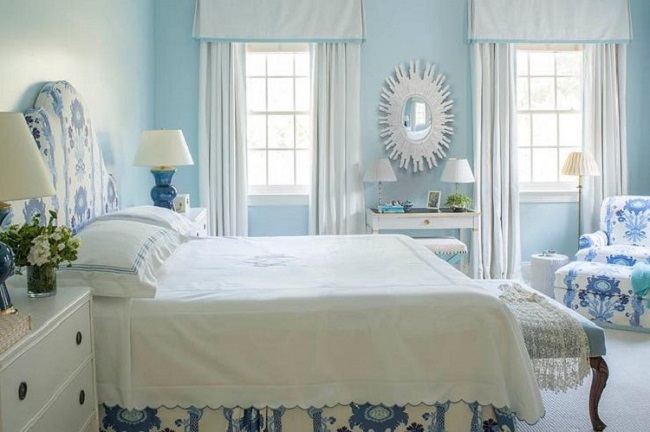 phòng ngủ đẹp màu xanh 4