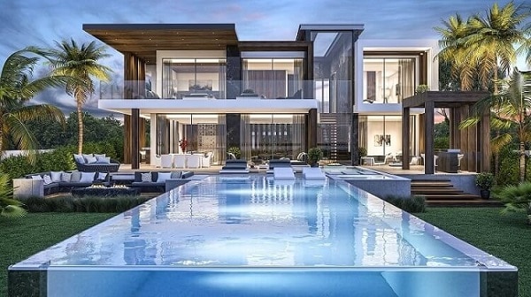 thiết kế biệt thự hiện đại có bể bơi 5
