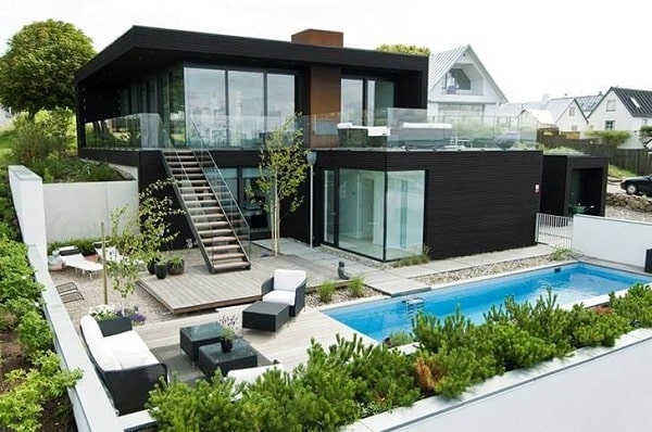 thiết kế biệt thự hiện đại có bể bơi 7
